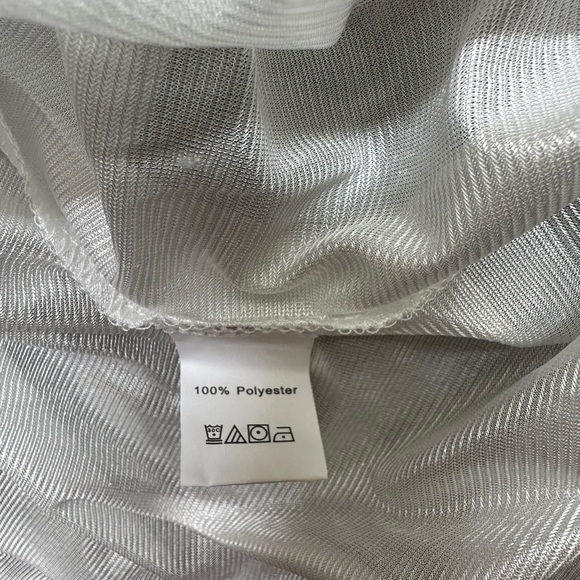 WOMENS BOHO STYLE V-NECK SPAGHETTI STRAP WHITE LACE DRESS / Size Small / NWOT - Picture 4 of 10